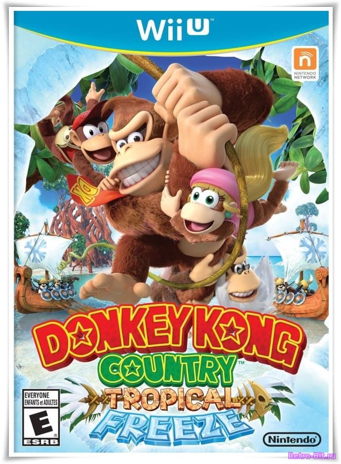 Обложка файла Donkey Kong Country: Tropical Freeze (2014/PAL/Multi 5) | Wii U на скачивание