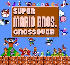 Титульный экран из игры Super Mario Bros. Crossover
