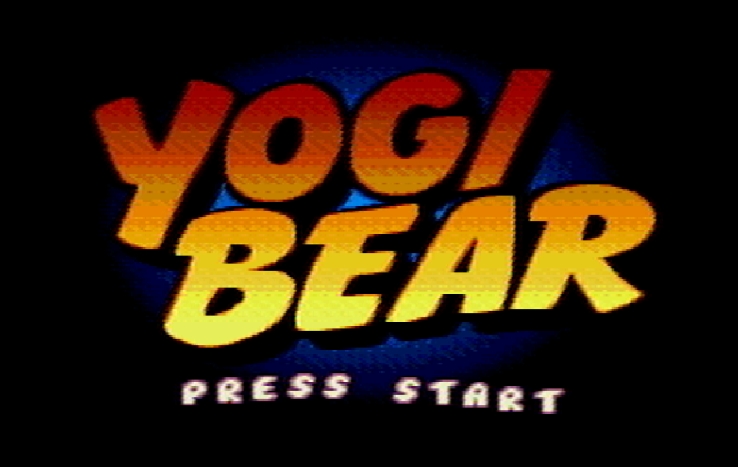 Титульный экран из игры Yogi Bear's Cartoon Capers / Шалости Медведя Йоги