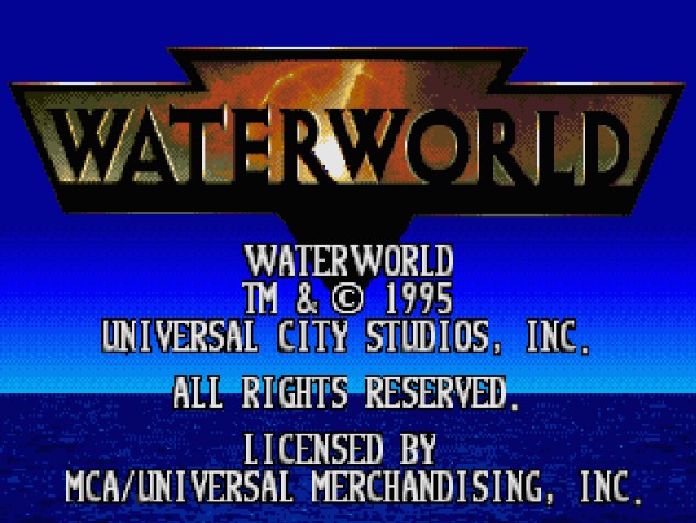 Титульный экран из игры Waterworld / ВатерВорлд